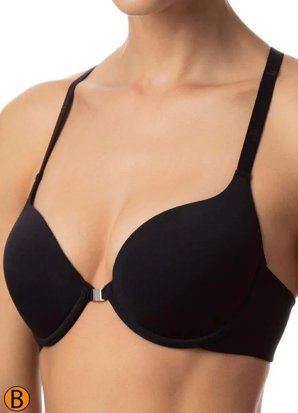 Liz - Sutiã com Aro e Bojo Push Up Liz 51385 Taça B 71-Preto 2