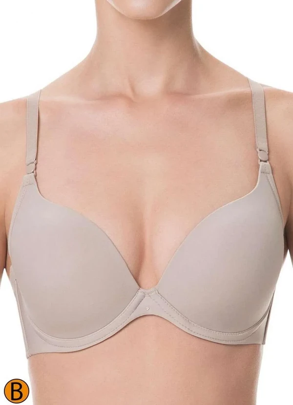 Liz - Sutiã com Aro e Bojo Push Up Liz 51690 Taça B 260-Sepia