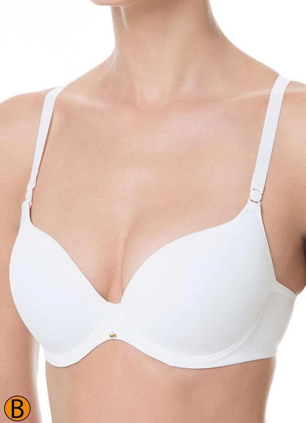 Liz - Sutiã com Aro e Bojo Push Up Liz 51805 Taça B 09-Branco 3