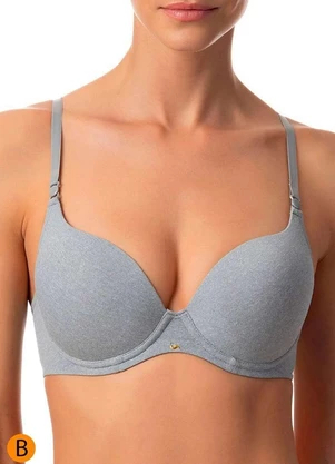 Sutiã com Aro e Bojo Push Up Liz 51805 Taça B - LIZ