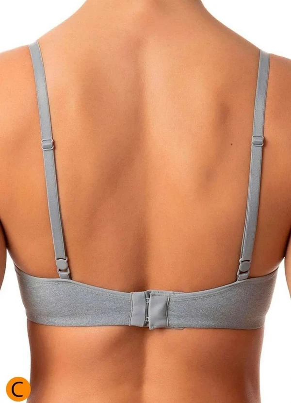 Liz - Sutiã com Aro e Bojo Push Up Liz 51805 Taça C 212-Washed-Prata 3