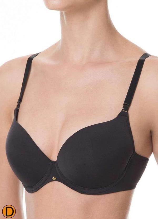 Liz - Sutiã com Aro e Bojo Push Up Liz 51805 Taça D 71-Preto 2