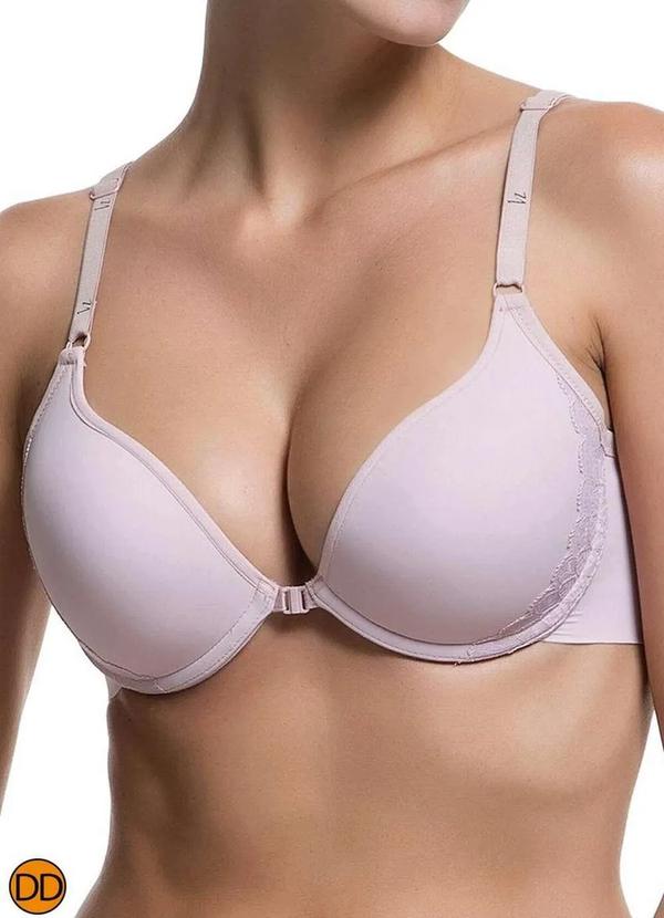 Liz - Sutiã com Aro e Bojo Push Up Liz 51962 Taça Dd 365-Blush