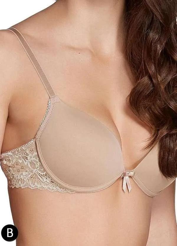 Valisere - Sutiã com Aro e Bojo Push Up Valisere 21016 Taça B 50-Chocolate