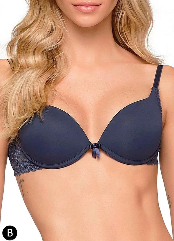 Valisere - Sutiã com Aro e Bojo Push Up Valisere 21016 Taça B 639-Maritimo