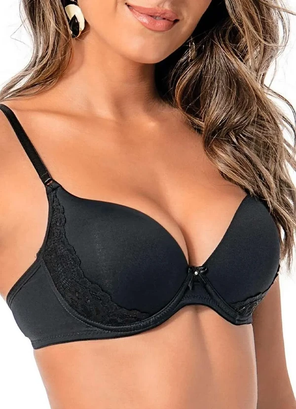 Demillus - Sutiã com Aro e Bojo Rivali Demillus 67188 27-Preto