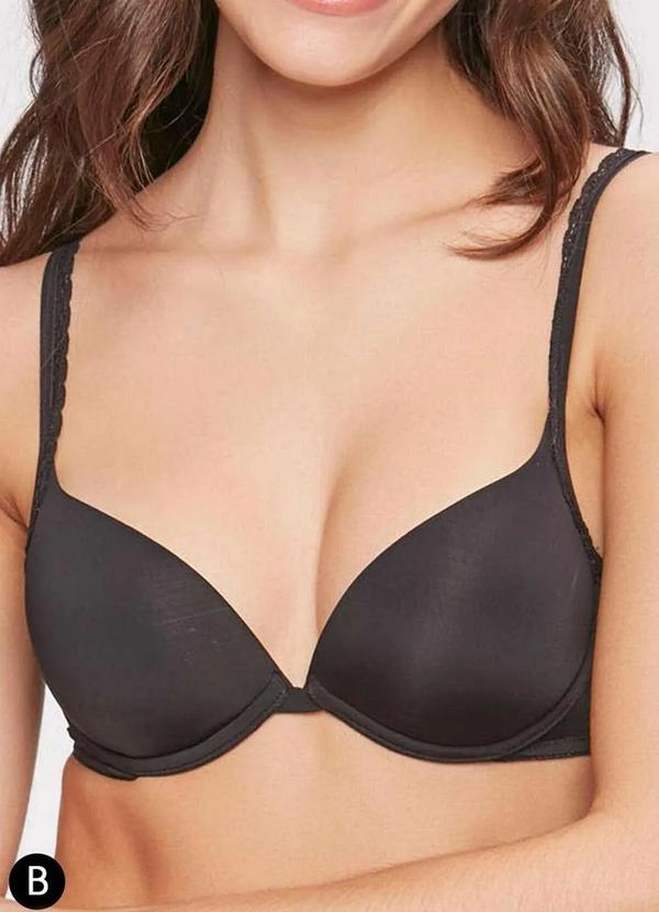 Sloggi - Sutiã com Aro e Bojo Sloggi 27016 Taça B 217-Preto
