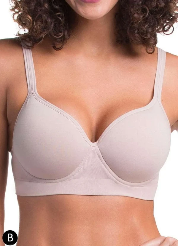 Trifil - Sutiã com Aro e Bojo Trifil 1925 Taça B 0se8-Macadâmia