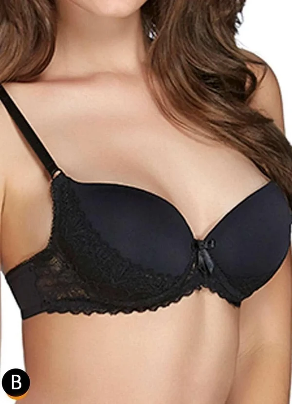 Valisere - Sutiã com Aro e Bojo Valisere 21008 Taça B 71-Preto