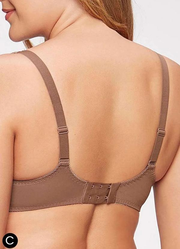 Triumph - Sutiã com Aro e Bojo Wp Triumph Classic Soft 24727 Taça C 196-Mascavo 3