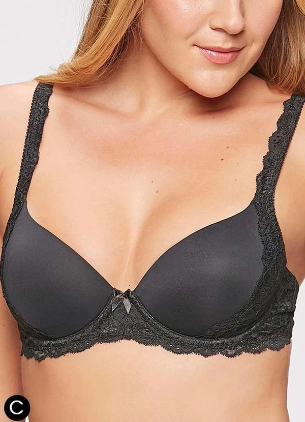 Triumph - Sutiã com Aro e Bojo Wp Triumph Classic Soft 24727 Taça C 217-Preto 2