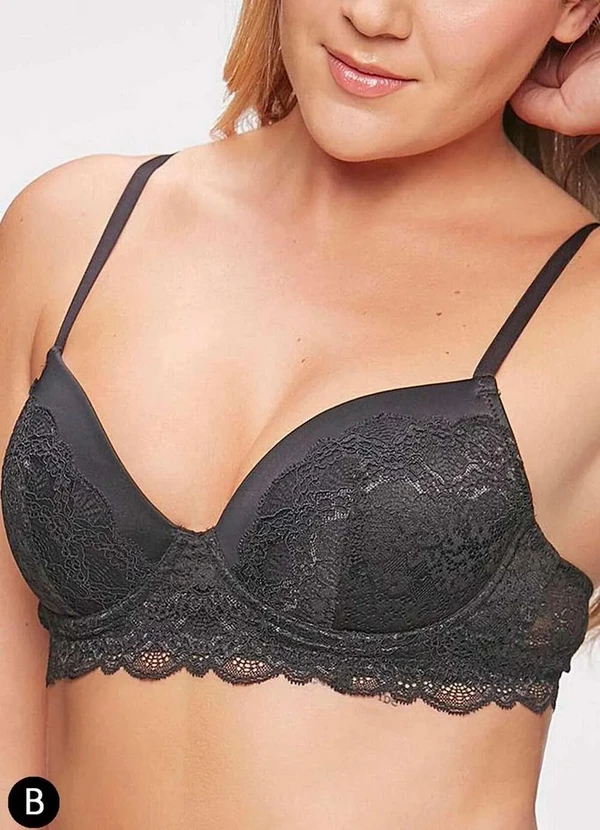 Triumph - Sutiã com Aro e Bojo Wp Triumph Havana 24825 Taça B 217-Preto 2