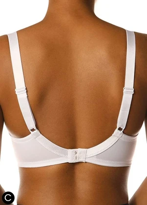 Sutiã com Aro e sem Bojo Baroneza (Branco)Demillus 74600 Taça C - DEMILLUS