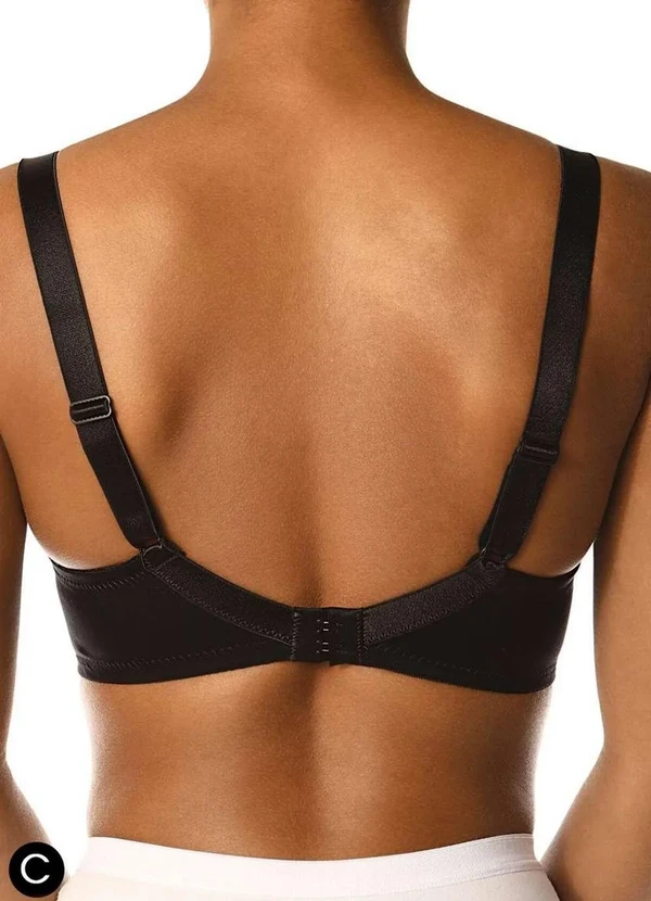 Demillus - Sutiã com Aro e sem Bojo Baroneza Demillus 74600 Taça C 27-Preto 2