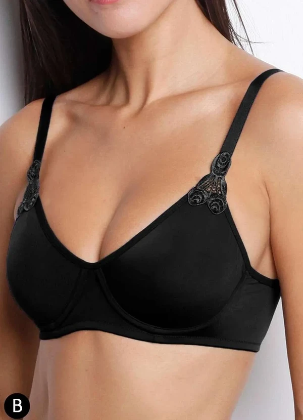 Darling - Sutiã com Aro e sem Bojo Darling 06.16 Taça B Preto