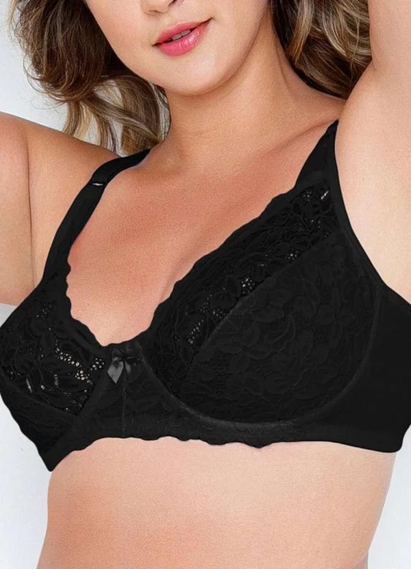 Dilady - Sutiã com Aro e sem Bojo Dilady 139200 012-Preto