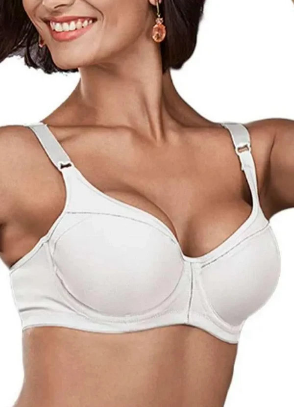 Demillus - Sutiã com Aro e sem Bojo Support Control Demillus 64905 Taça C 20-Branco