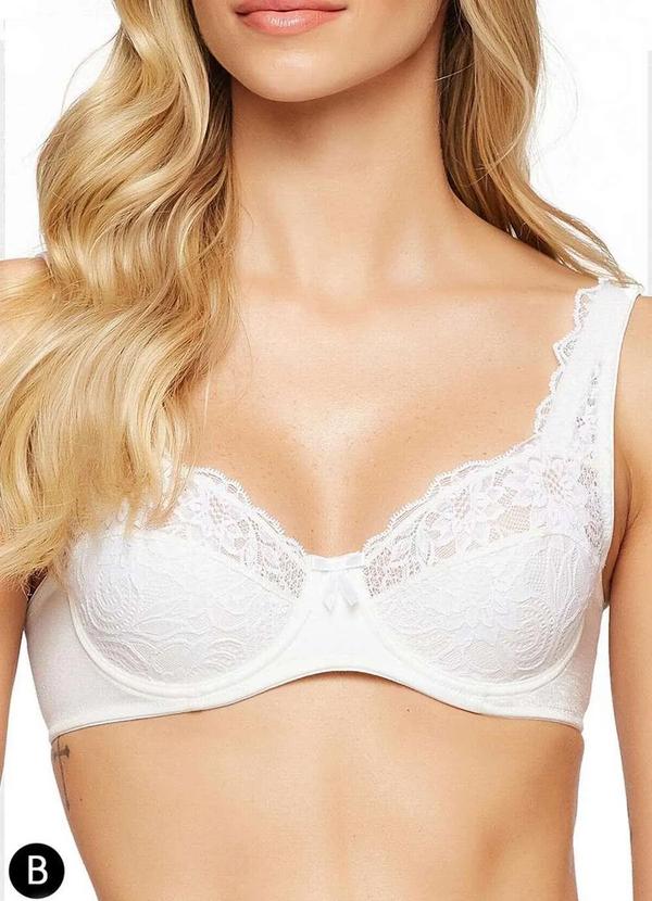 Valisere - Sutiã com Aro e sem Bojo Valisere 26123 Taça B 9-Branco