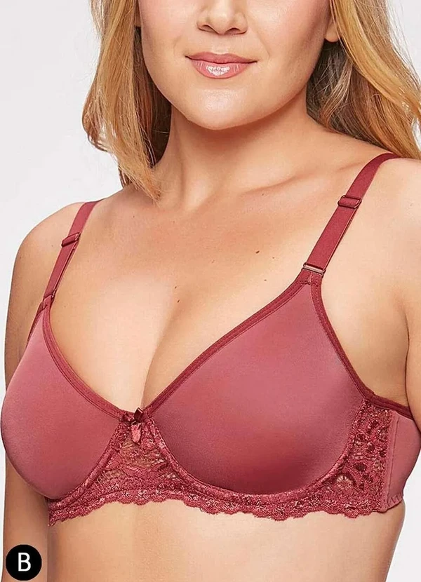 Triumph - Sutiã com Aro e sem Bojo W Triumph Brigitte 24785 Taça B 235-Sensuale 2