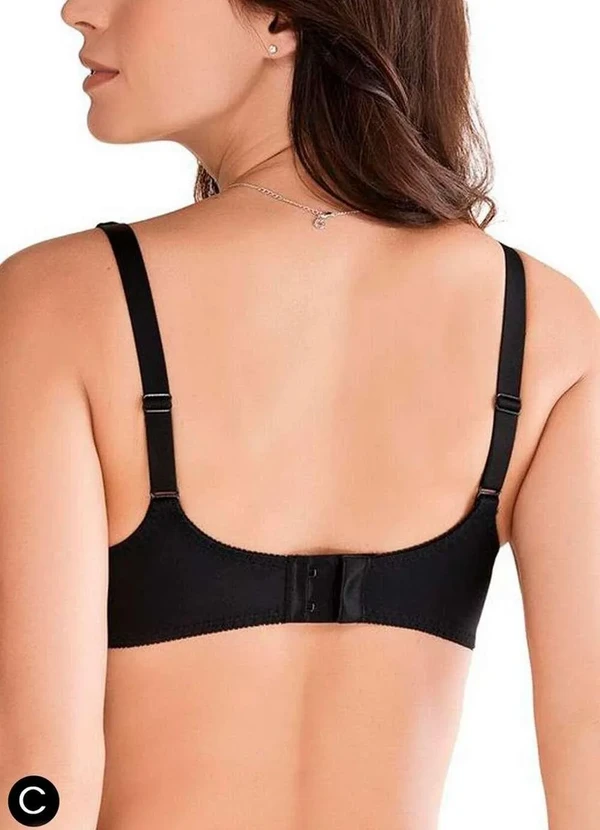 Triumph - Sutiã com Aro e sem Bojo W Triumph Classic Soft 24341 Taça C 217-Preto 2