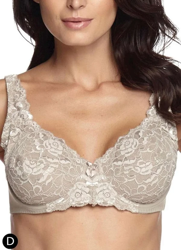 Triumph - Sutiã com Aro e sem Bojo W Triumph Classic Soft 24341 Taça D 48-Mink 2