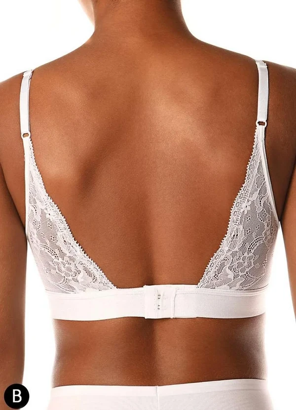 Demillus - Sutiã sem Aro com Bojo Aubade Demillus 63498 Taça B 14-20-Branco 2