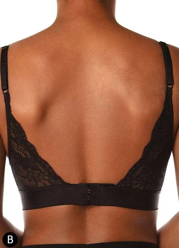 Demillus - Sutiã sem Aro com Bojo Aubade Demillus 63498 Taça B 27-Preto 2