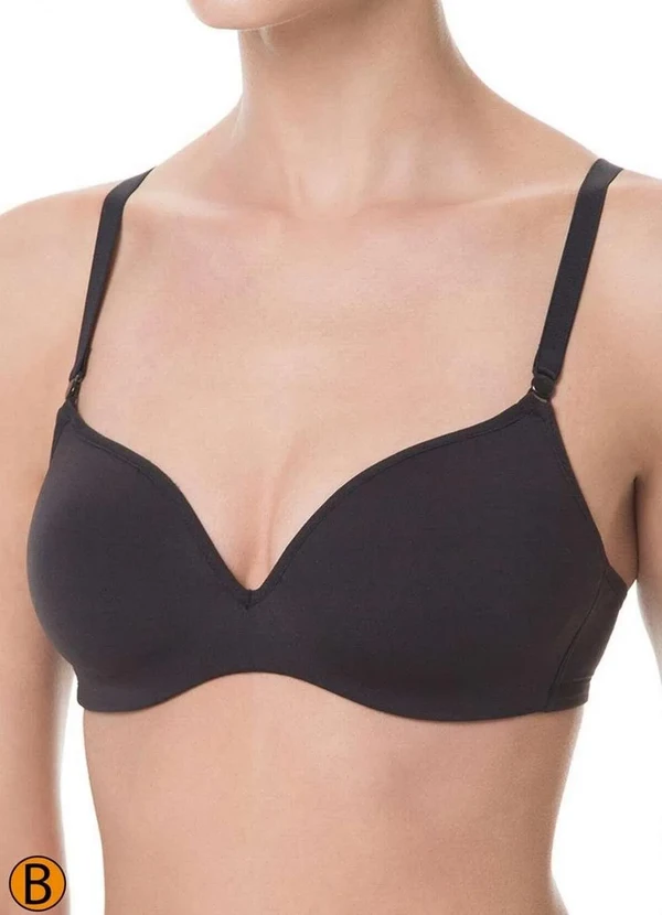 Liz - Sutiã sem Aro com Bojo Liz 51257 Taça B 71-Preta 2