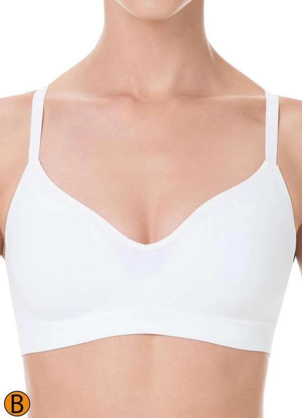 Liz - Sutiã sem Aro com Bojo Liz 51710 Taça B 09-Branco