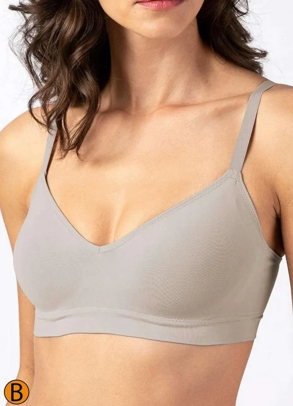 Liz - Sutiã sem Aro com Bojo Liz 51710 Taça B 260-Sepia