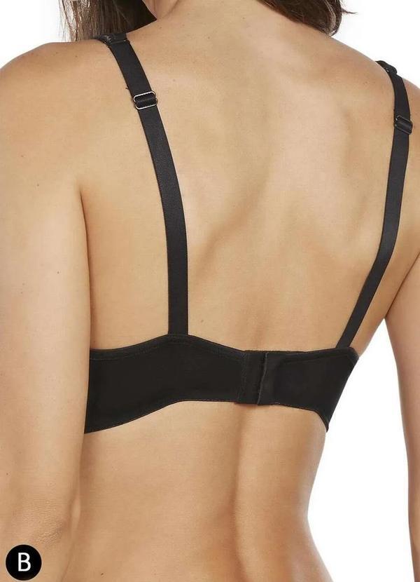 Triumph - Sutiã sem Aro com Bojo Np Triumph Shape Sensation 24803 Taça B 217-Preto