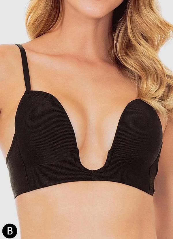Plié - Sutiã sem Aro com Bojo Plie 60426 Taça B 153-Black
