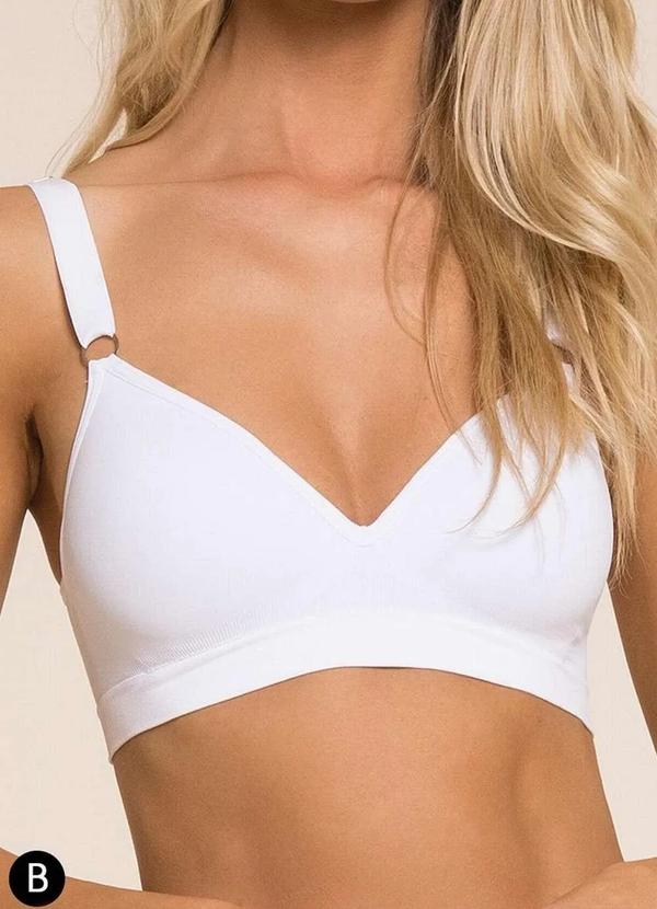 Trifil - Sutiã sem Aro com Bojo Trifil 1689 Taça B 001-Branco