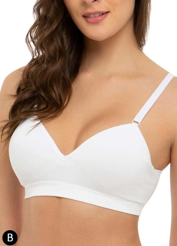 Trifil - Sutiã sem Aro com Bojo Trifil 4935 Taça B 001-Branco 2
