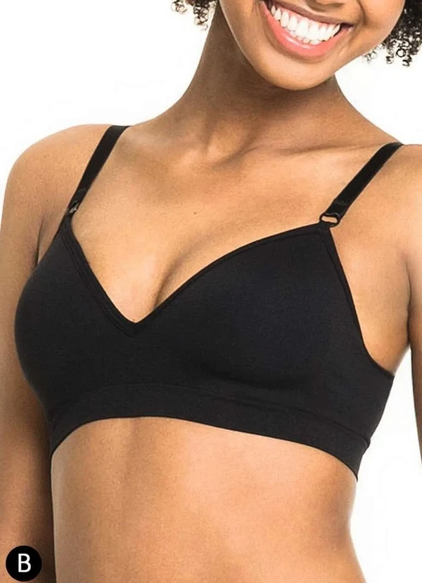 Trifil - Sutiã sem Aro com Bojo Trifil 4935 Taça B 008-Preto 2