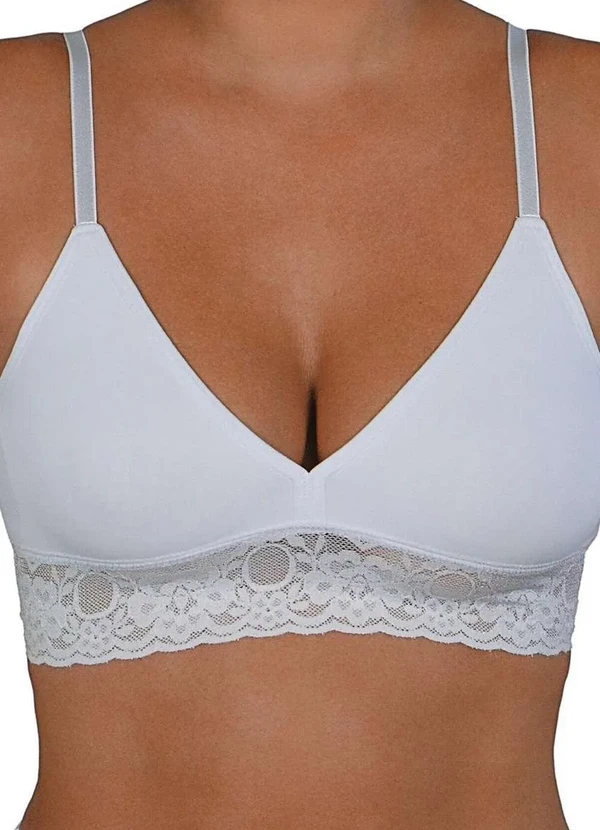 Demillus - Sutiã sem Aro e sem Bojo Caríbdis Demillus 61332 20-Branco