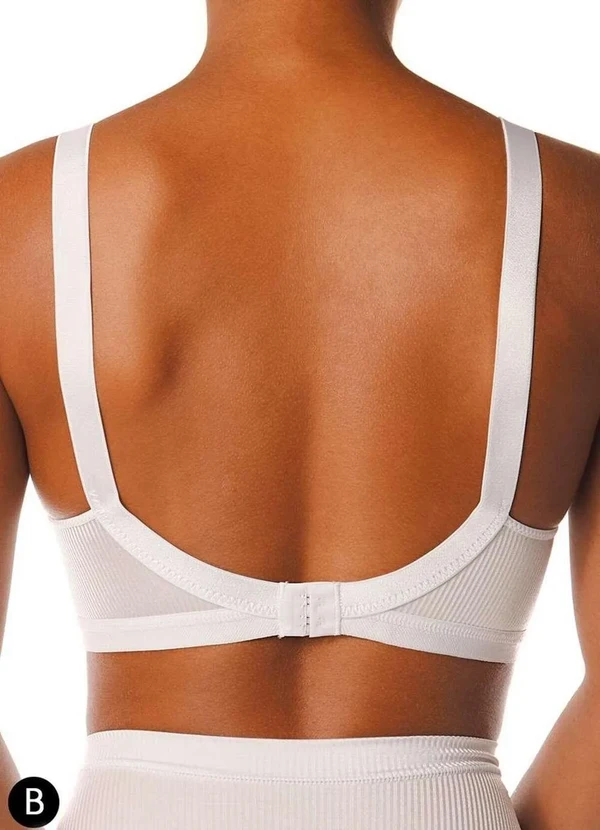 Demillus - Sutiã sem Aro e sem Bojo Demillus 61196/61096 Taça B 20-Branco 2