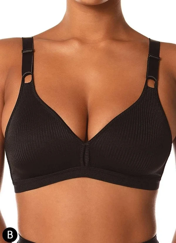 Demillus - Sutiã sem Aro e sem Bojo Demillus 61196/61096 Taça B 27-Preto