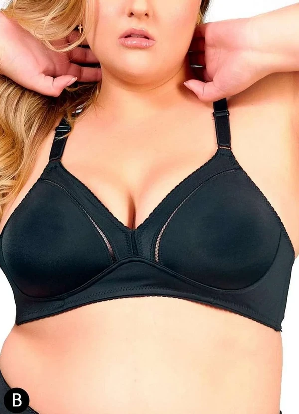 Duloren - Sutiã sem Aro e sem Bojo Duloren 111214 Taça B 11-Preto 2