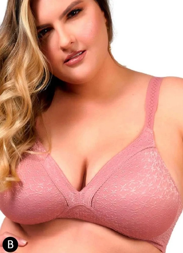 Duloren - Sutiã sem Aro e sem Bojo Duloren 111248 Taça B 57-Argile-Rosé