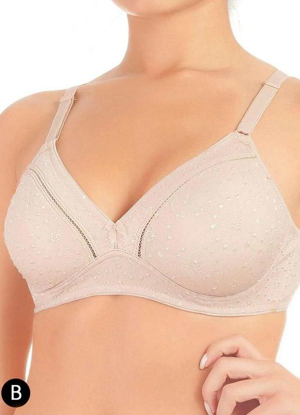 Duloren - Sutiã sem Aro e sem Bojo Duloren 111743 Taça B 41-Bege