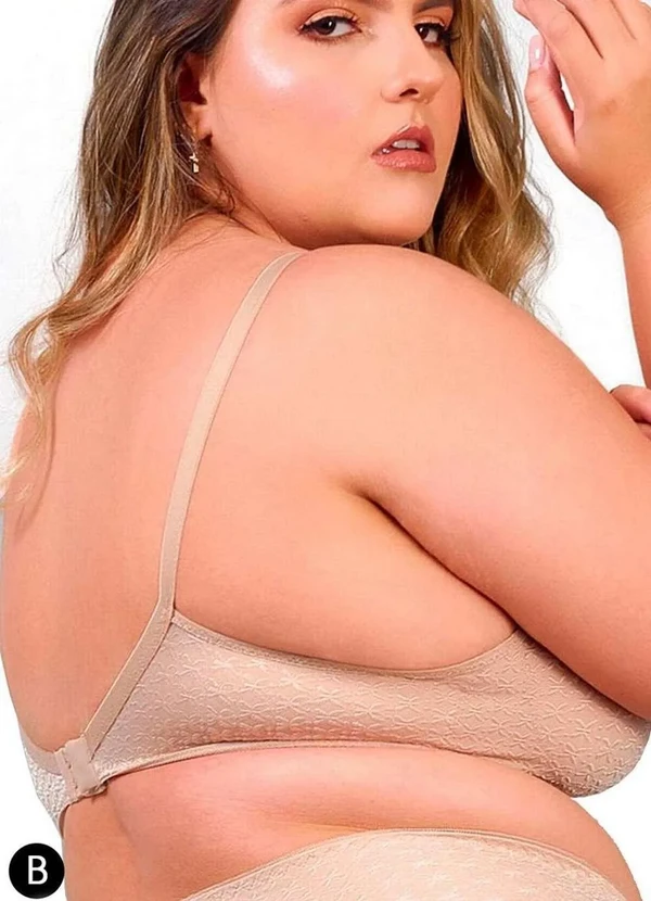 Duloren - Sutiã sem Aro e sem Bojo Duloren 121248 Taça B 41-Bege-Fonce 2