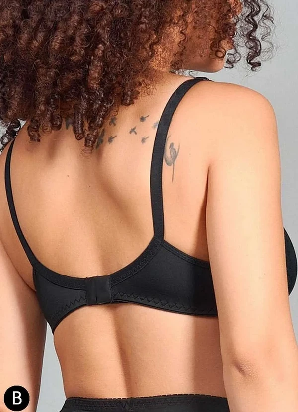 Duloren - Sutiã sem Aro e sem Bojo Duloren 121519 Taça B 11-Preto 2