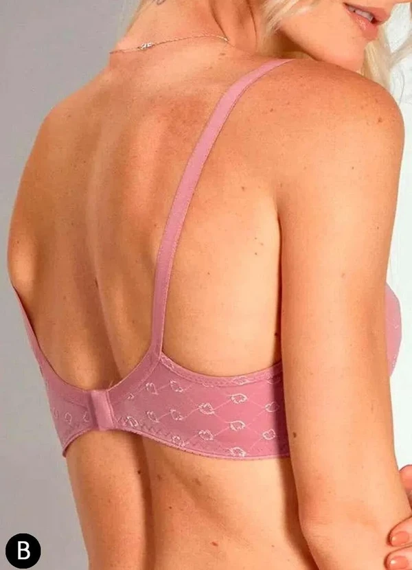 Duloren - Sutiã sem Aro e sem Bojo Duloren 121732 Taça B 33-Rose-Passé 2