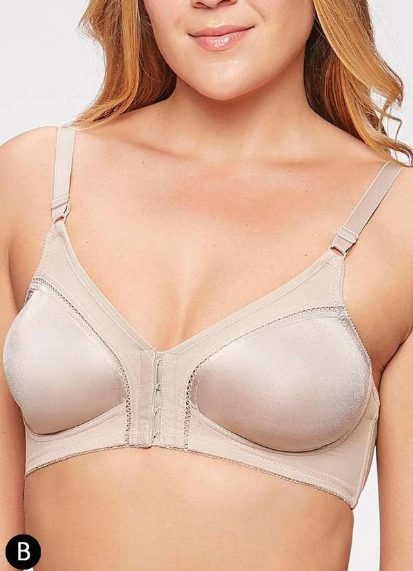 Triumph - Sutiã sem Aro e sem Bojo F Triumph Compliment 24351 Taça B 48-Mink