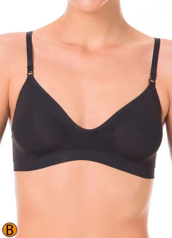 Liz - Sutiã sem Aro e sem Bojo Liz 71710 Taça B 71-Preta