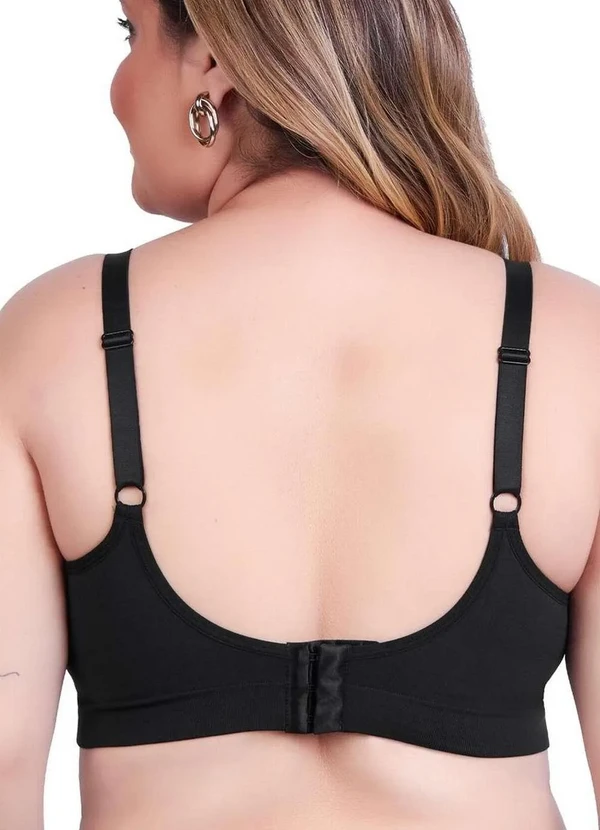 Lupo - Sutiã sem Aro e sem Bojo Loba 41216-001 Plus Size 9990-Preto 2