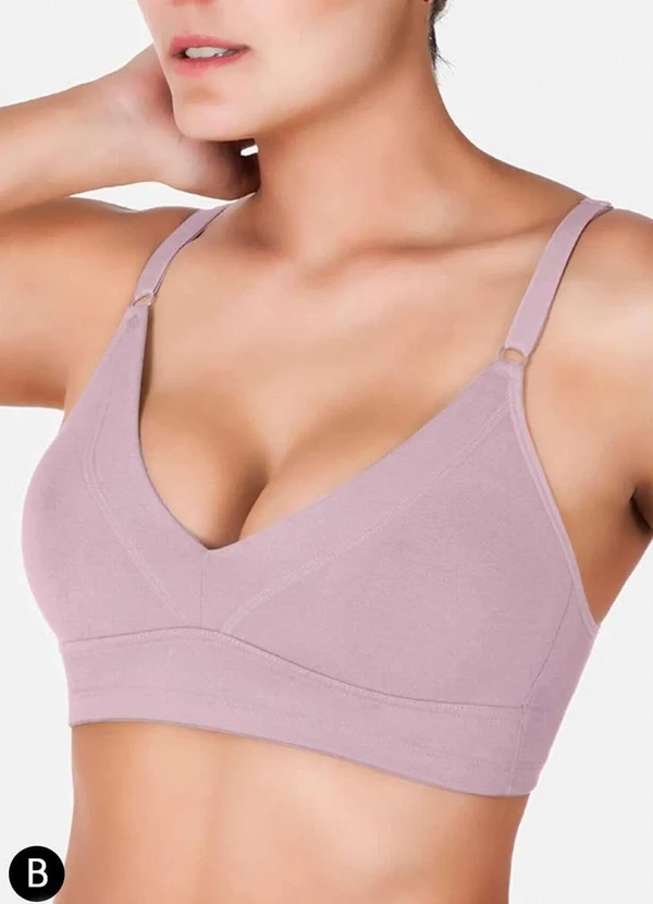 Love Secret - Sutiã sem Aro e sem Bojo Love Secret 955010 407-Rosa-Retrô