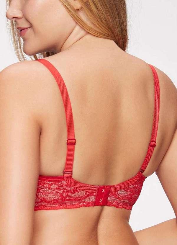 Triumph - Sutiã sem Aro e sem Bojo N Triumph 25046 840-Red