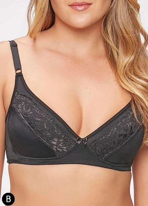 Sutiã sem Aro e sem Bojo N Triumph Brigitte 24787 Taça B - TRIUMPH